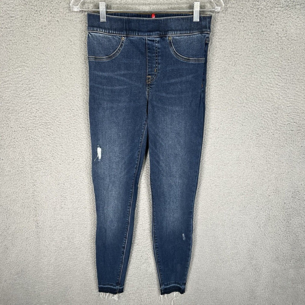 SPANX Women's Ankle & Cropped Jeans - Dark Blue